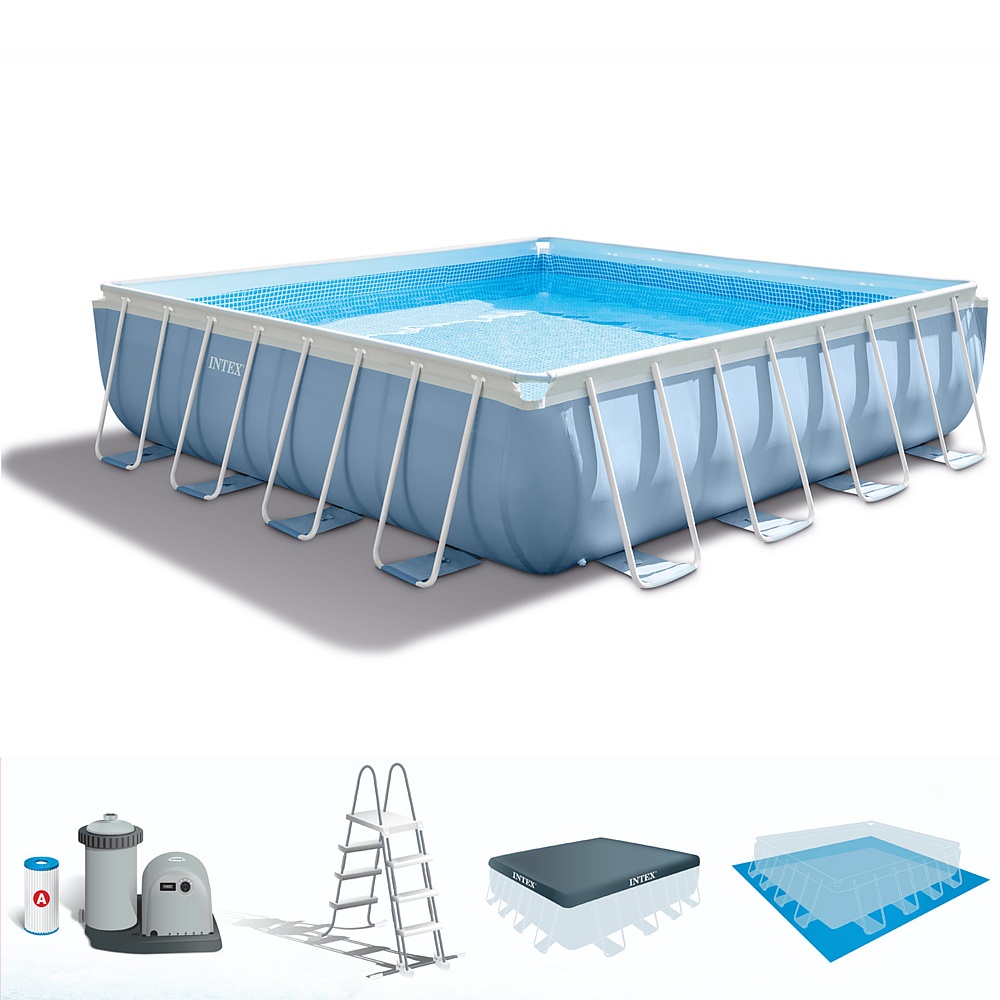 Бассейн каркасный улан удэ. Бассейн Intex Prism frame 28764. Каркасный бассейн Intex Prism frame Pool 28776 488 см х 488 см х 122 см. Бассейн Интекс каркасный 488х122см. Бассейн каркасный 488х122см.