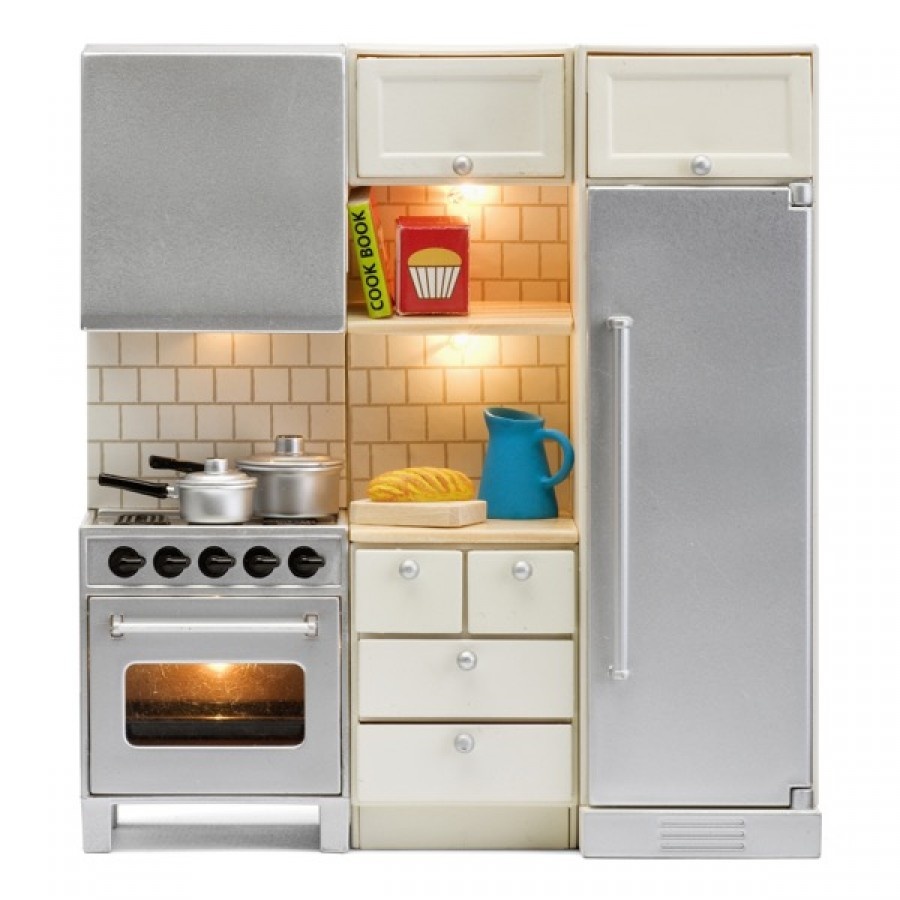 Смоланд кухня с холодильником и плитой lb_60209500 для домиков Lundby
